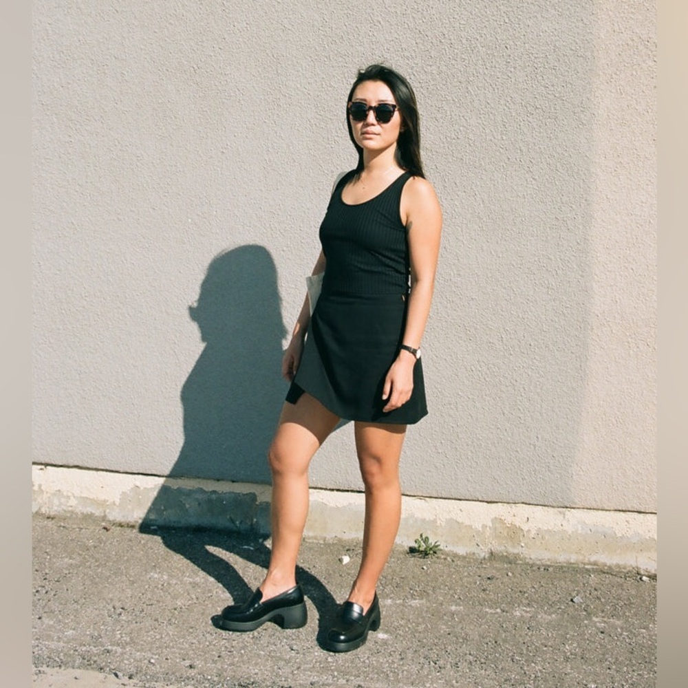 Unseem OG Black Unskirt Mini Wrap Skirt Sz Medium